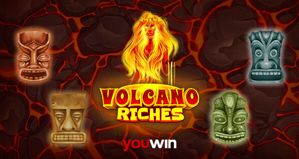 Youwin Volcano Riches slot oyunu.